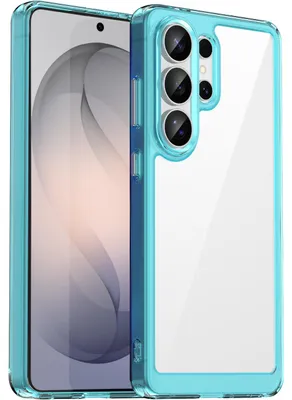 Produktbild von Hülle für Samsung Galaxy S26 Ultra, Klar Rückseite Stoßfeste TPU Silikon Bumper Schutzhülle Hellblau
