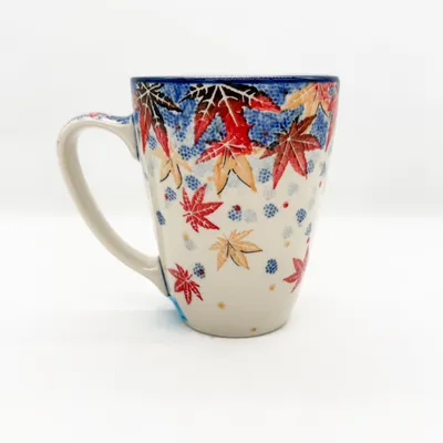 Produktbild von Becher Handgefertigte Bunzlauer Keramik Tasse, Becher 300 ml UNIKAT