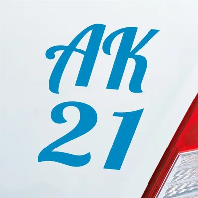 Produktbild von Auto Aufkleber AK21 Abschluss Klasse 2021 9x13 cm Hellblau Sticker Heckscheibenaufkleber