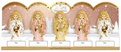 Produktbild von Lindt Mini-Engel Metallic 5x10g