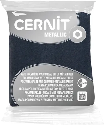 Produktbild von Cernit Polymer Clay Metallic Polymer-Ton Hematite 56 g