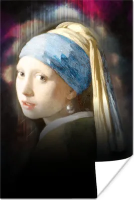 Produktbild von MuchoWow® Poster Mädchen mit Perlenohrring - Johannes Vermeer - Ölgemälde 120x180 cm - Kunstposter