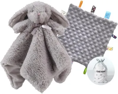Productafbeelding van Zachte fleece deken voor baby's en peuters, 34x34 cm