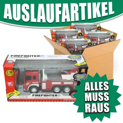 Produktbild von RC Feuerwehr Spielzeugauto mit Licht und Sound - Maßstab: 1:16