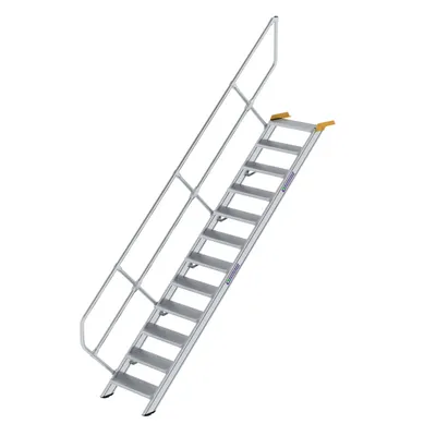 Produktbild von Treppe 45° Stufenbreite 600 mm 12 Stufen Aluminium geriffelt