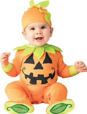 Produktbild von Grinsender Kürbis Babykostüm für Halloween Größe: S
