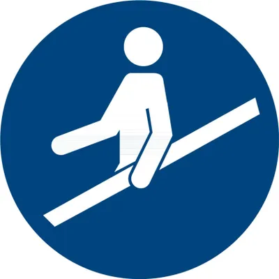 Produktbild von Gebotszeichen Handlauf benutzen, Typ: 04100