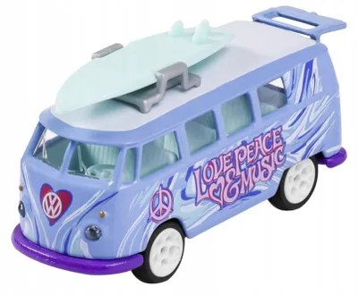 Produktbild von Majorette Deluxe Volkswagen Transporter T1 Modellauto, Blau, 1:64
