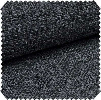 Produktbild von novely® MUDAU - Grob Gewebter Polsterstoff - Melierter Möbelstoff mit Flachgewebe - Pflegeleichte Meterware 1lfm - Farbe: DH-96 Schwarzweiß fein