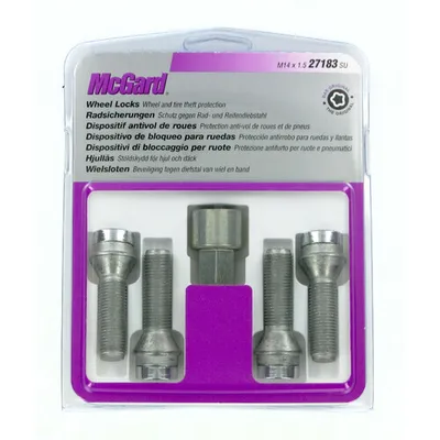 Obrázok produktu pre Sada zámkov na kolesá MCGARD, závit M14 x 1,5, dĺžka 40 mm