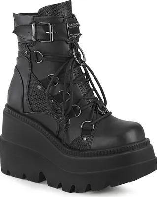 Produktbild von SHAKER-60 Damen Booties von DemoniaCult, Schwarz  , EU 42, US 12