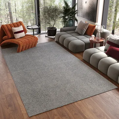 Obrázek produktu pro Tapiso Koberec NOYAN Modern Unicoloured Silver Obývací pokoj protiskluzový 160 x 220 cm