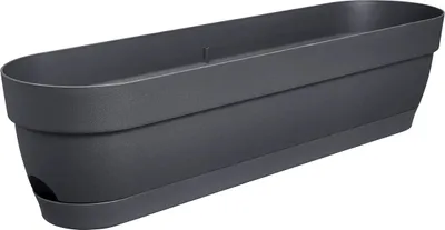 Produktbild von elho® Vibia campana Balkonkasten Anthrazit 70 cm - Kunststoff