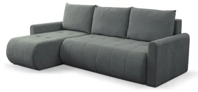 Produktbild von Selsey Timmone – Ecksofa mit Schlaffunktion & Bettkasten, Chenille, Universal, Aschgrau