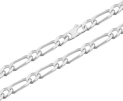 Produktbild von 23cm 925 Echt Sterling Silber Figaro Kette Armkette Armband One 7mm 17g 5407