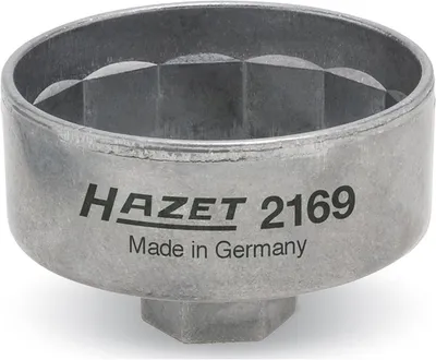 Immagine prodotto di HAZET Ãlfilterschlüssel, 3/8 Zoll (10 mm) Vierkant, Außen 14-kant Profil, SW 74