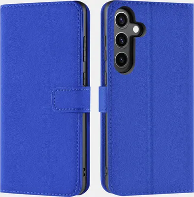 Produktbild von Conie Klapp Tasche für Samsung Galaxy S24 FE Kartenfach Rundumschutz Hülle in Blau