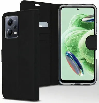 Produktbild von Accezz Wallet TPU Klapphülle Xiaomi Redmi Note 12 / Xiaomi Poco X5 5G - Schwarz