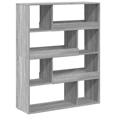 Produktbild von "im Sonderangebot"Leiterregal Landhaus-Stil - Standregal Langlebiges -  Raumteiler Grau Sonoma 100x33x125,5cm Holzwerkstoff - Bücherregale DEMöbel539809