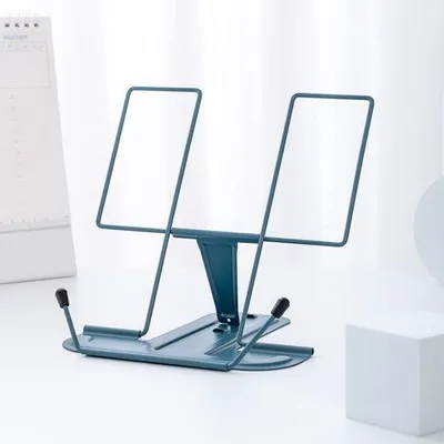 Image de Support de livre - Multifonctionnel - Pliable - En métal - Pour étudiants - Support de livre