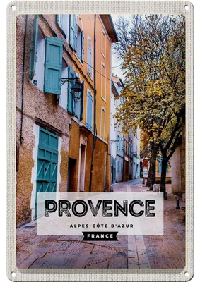 Produktbild von Blechschild Reise 20x30cm Provence Alpes-Côte d'Azur France