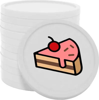 Image de Jetons pour buvette CombiCraft  Ø29 mm pâtisserie blanc - 100 pièces