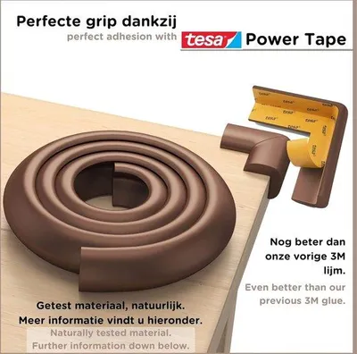 Produktbild von Famanu Eckschutz Baby - Eckschutz für Tisch, 6 Meter + 10 Ecken