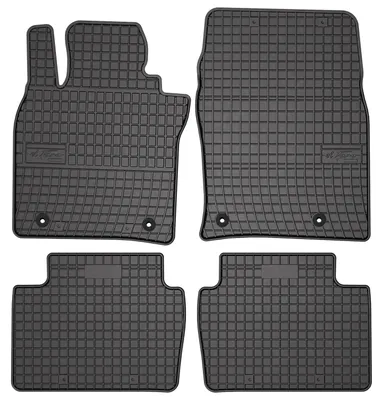 Image de Tapis de sol en caoutchouc pour Mazda 3 IV 2019- (hayon/berline) – 4 pièces, noirs, sur mesure