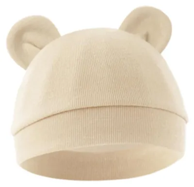 Image de Bonnet pour bébé en coton, doux et respirant, idéal pour les nouveau-nés