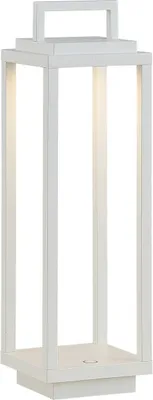 Produktbild von Lucande LED-Außenleuchte Mirina, weiß, Akku, Touchdimmer