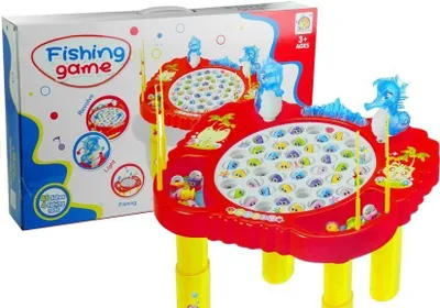 Produktbild von Fisch fangen Arcade Spiel leuchtet rot