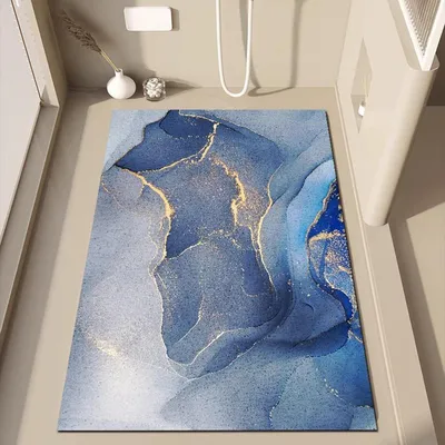 Image de Tapis de douche antidérapant, 80x80 cm, en loofah, avec trou de drainage pour cabine de douche