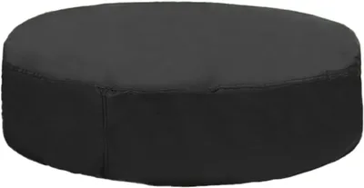 Zdjęcie produktu dla Pokrywa basenowa okrągła - osłona ochronna do basenu - ochrona basenu - odporna na promieniowanie UV - 122 x 30 cm - czarna