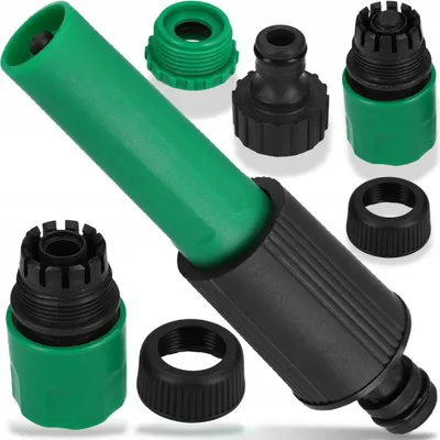 Zdjęcie produktu dla Tg56191 Uniwersalny Zestaw Zraszacz Ogrodowy Do Węża + 3X Adapter Szybkozłączki