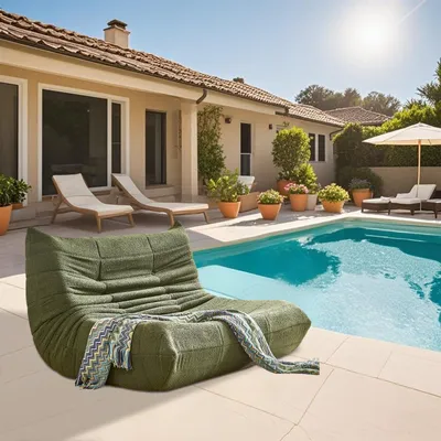 Produktbild von Relax-Sessel - Loungesessel - Sitzsack - Sessel - Zweisitzer - Mit abnehmbaren Kissen