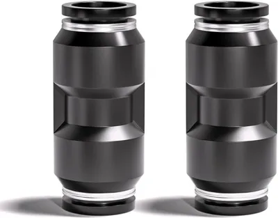 Productafbeelding van Pneumatische Fittingen - Snelkoppelingen - Luchtleidingen Verbinden - Roestvrijstalen Klik - 10mm 20 Stuks - Zwart