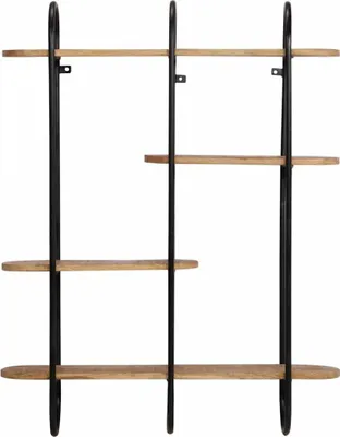 Zdjęcie produktu dla vidaXL Półka ścienna 90x20x116,5 cm Surowe lite drewno mango