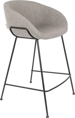 Produktbild von 2er Set Zuiver Feston Barhocker Stahl 65 cm