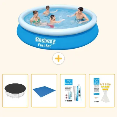 Imagen del producto de Bestway Fast Set, piscina redonda - 366 x 76 cm - de 5 piezas, modelo S22654