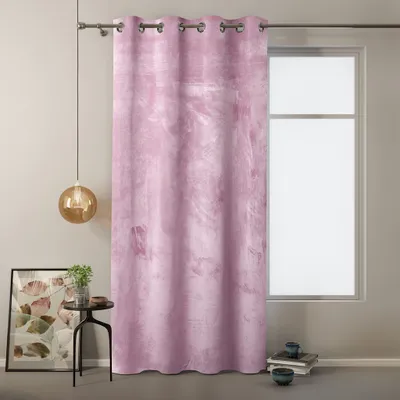 Produktbild von AmeliaHome Verdunkelungsvorhang Velvet Designer Ösenvorhang, Farbe:Pink, Größe:145 x 245 cm
