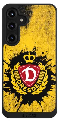 Produktbild von NIVOCASE Handyhülle für Samsung Galaxy S25+  Hülle NIVOpure Case Schwarz Fußball Offizielles Lizenzprodukt SG Dynamo Dresden