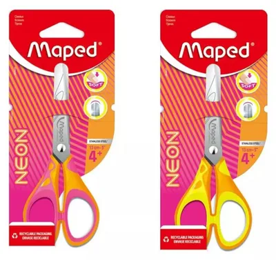 Image de Ciseaux scolaires Neon Soft 13cm mix MAPED