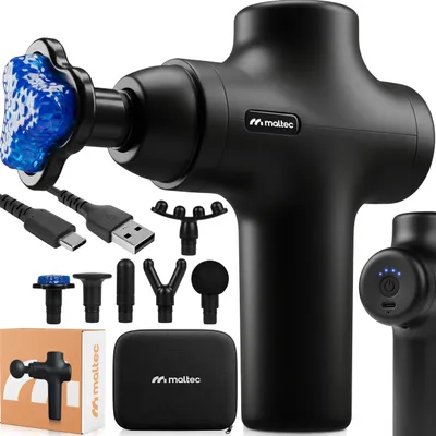 Pistola Massaggiante Con 4 Testine Per Massaggio Muscolare A Batteria 15w 8435666363596 - Foto 11