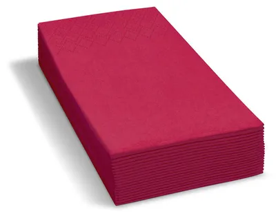 Produktbild von 250x Servietten 33 x 33 cm 1/8 -Kopffalz 3-lagig weinrot