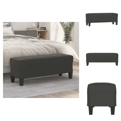 Produktbild von vidaXL Sitzbank Dunkelgrau 100x35x41 cm Mikrofasergewebe -  Sitzbänke