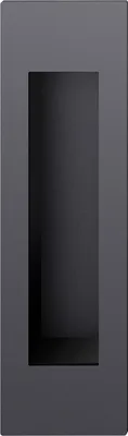 Produktbild von FSB Schiebetür Griff 424251 - Muschelgriff eckig offen 45x155mm, Aluminium schwarz matt