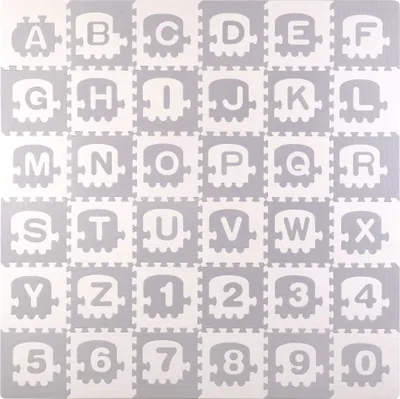 Immagine prodotto di Ricokids tappetino in schiuma grande, puzzle, treno, lettere 36 pezzi