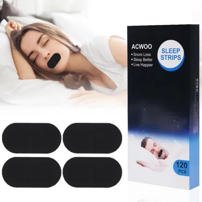 Obrázok produktu pre ACWOO páska na ústa na spanie 120 kusov - zátka na chrápanie, náplasť na nos