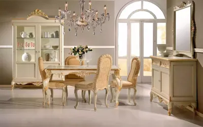 Produktbild von Design Holz Schrank Vitrine Schränke Italienische Stil Möbel Anrichte