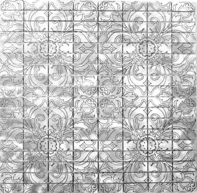 Produktbild von Mosani MOS49-C101D, Mosaik, Metall, Silber, Drinnen, Rechteck, 300 mm